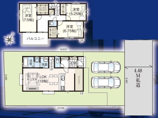 【間取り】 | 日高市原宿　グラファーレ　新築戸建　全1棟　1号棟