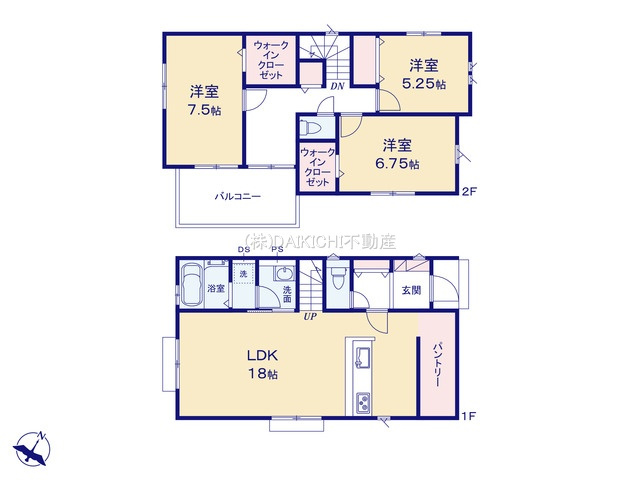 【間取り】 | 日高市原宿　グラファーレ　新築戸建　全1棟　1号棟