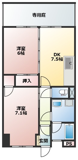 千頭マンションの間取り