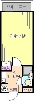 ハイコーポ大久保の間取り|間取りです。