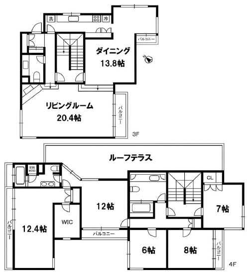 TRUST VALUE赤坂（トラストバリュー赤坂）の間取り