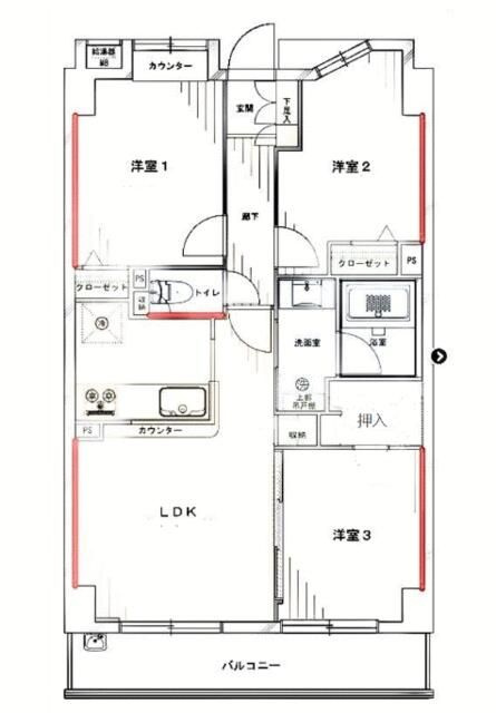 ダイヤパレスグランデージ千住大橋の間取り
