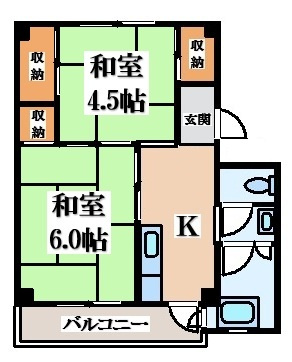 【間取り】 | ビレッジハウス馬場平