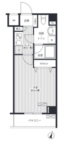 【間取り】 | グランハイツ東中野
