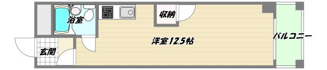 大阪市淀川区宮原４丁目の賃貸マンションの間取り