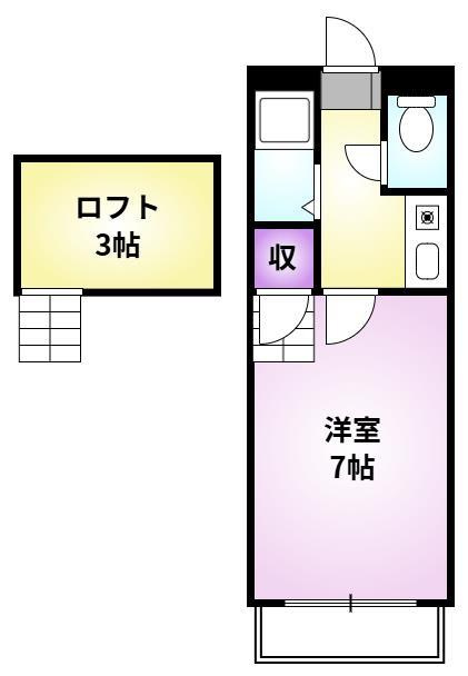 シャトレ隈Ⅱの間取り