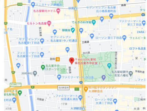 日宝伏見ポイントビルの地図