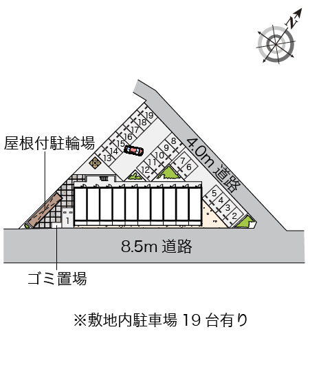 クレイノオケイルSecondの区画図