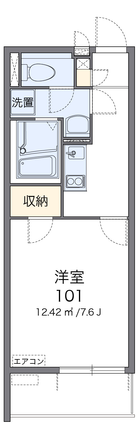 クレイノオケイルSecondの間取り|画像2