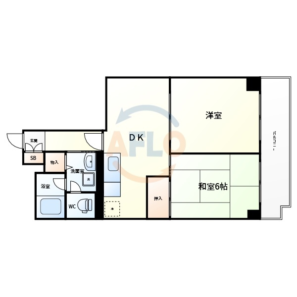 ネオコーポ野江　榎並小学校区の間取り|ネオコーポ野江　間取り
