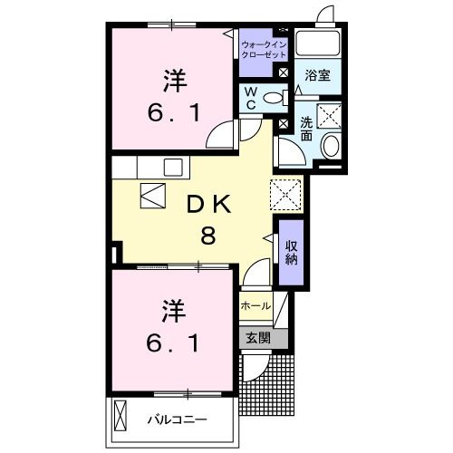 【間取り】 | フィデールA棟(フィデールエートウ)