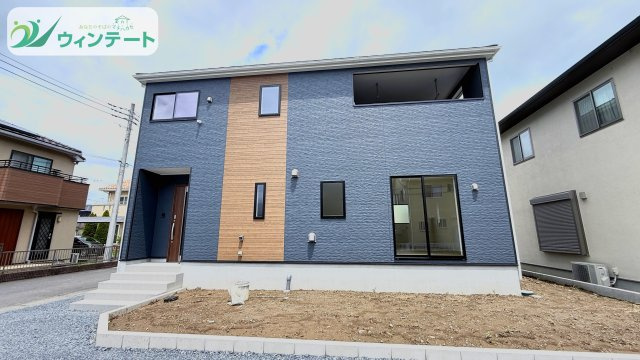 下妻市鬼怒第7　1号棟の外観|完成した外観です！パースのイメージ通り、洗練されたデザインに仕上がりました。