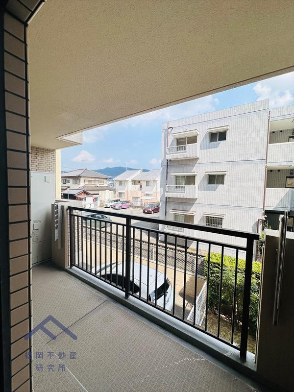 春日原パークホームズのバルコニー