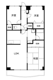 【間取り】 | シャルマン２ | 間取りです。