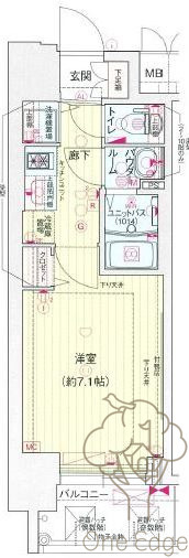 プレサンス南森町ライズの間取り