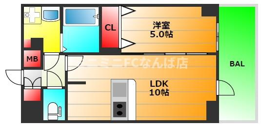 プレサンス難波ヴィータの間取り