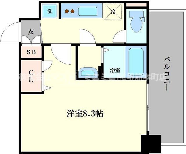 プレサンス大手前ピリオドの間取り