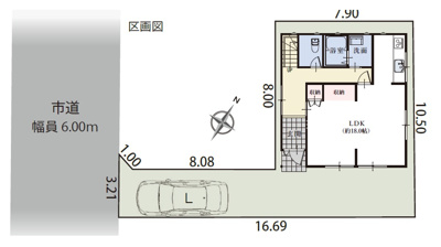 【区画図】 | 駿河区下川原四丁目1期　中古戸建