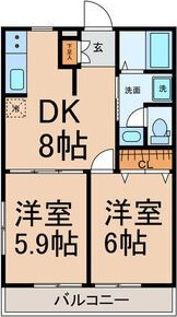 ライオンズ左右木の間取り
