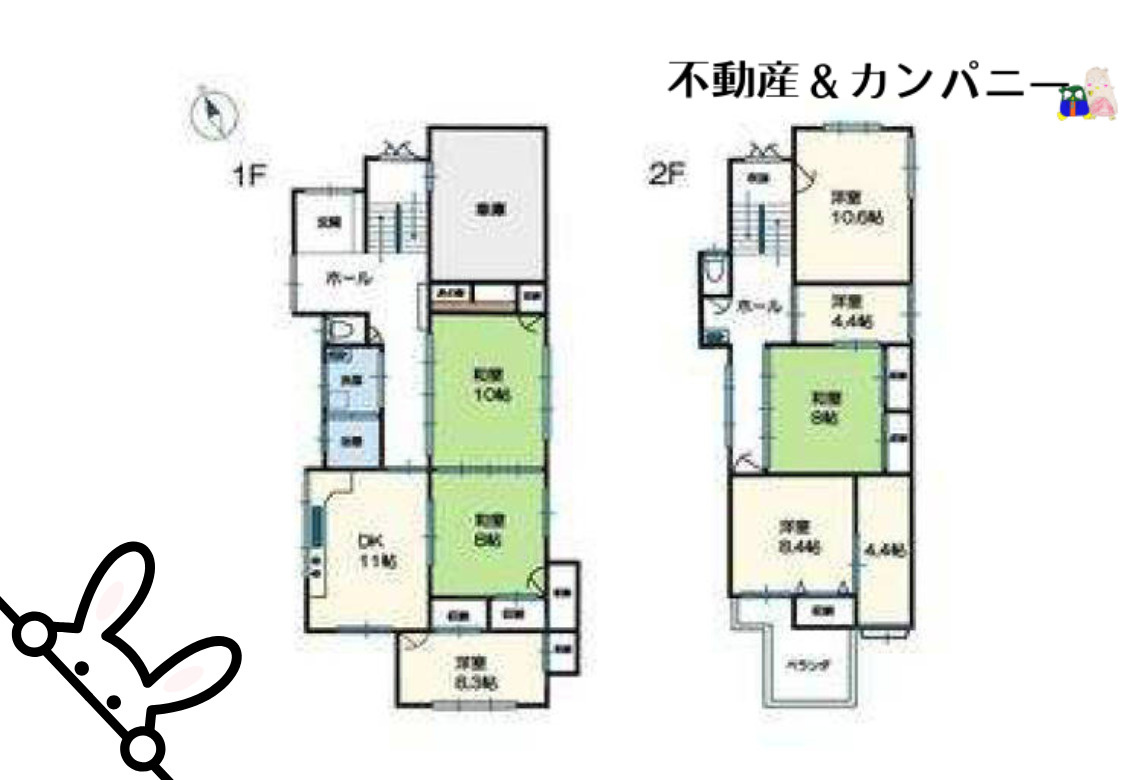 永木町1丁目の中古戸建の間取り