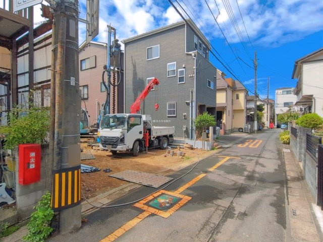 富士見市水谷東２丁目の新築一戸建の前面道路含む現地写真|北側約4ｍ公道