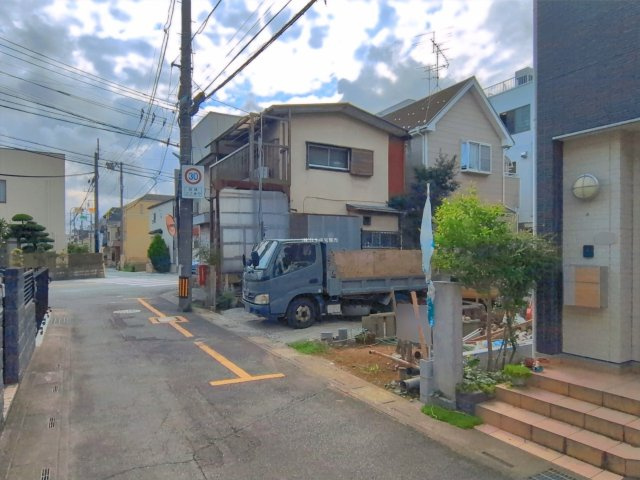 富士見市水谷東２丁目の新築一戸建の前面道路含む現地写真|北側約4ｍ公道