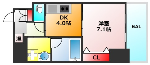 クローバービュー上本町の間取り