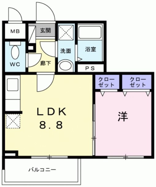 ベラシティの間取り|間取りです。