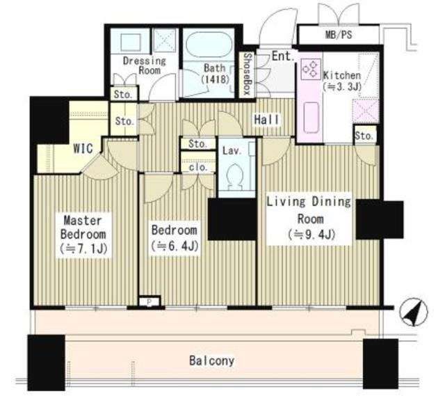 ＣＡＰＩＴＡＬ　ＧＡＴＥ　ＰＬＡＣＥ　ザ・タワーの間取り