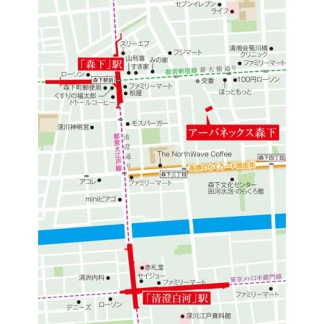 アーバネックス森下の地図