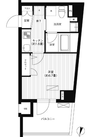 アヴニール元代々木の間取り