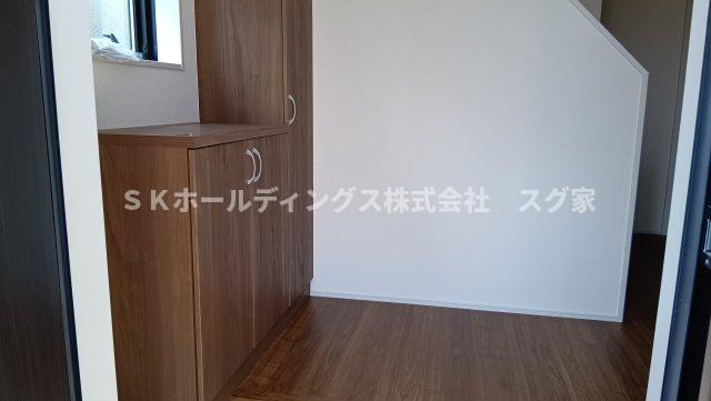 南丹市園部町本町新築戸建て住宅の玄関