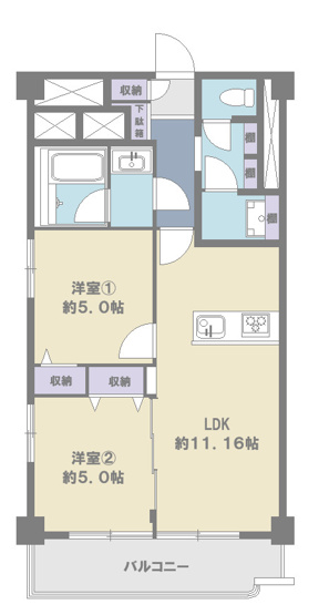 【間取り】 | 川口サマリヤマンション