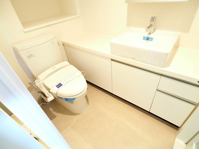 新品家具付きマンション本駒込1(KaGood東京)の洗面所