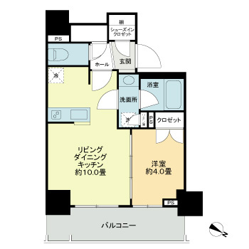 ライオンズ千代田岩本町ミレスーＫＤＡの間取り