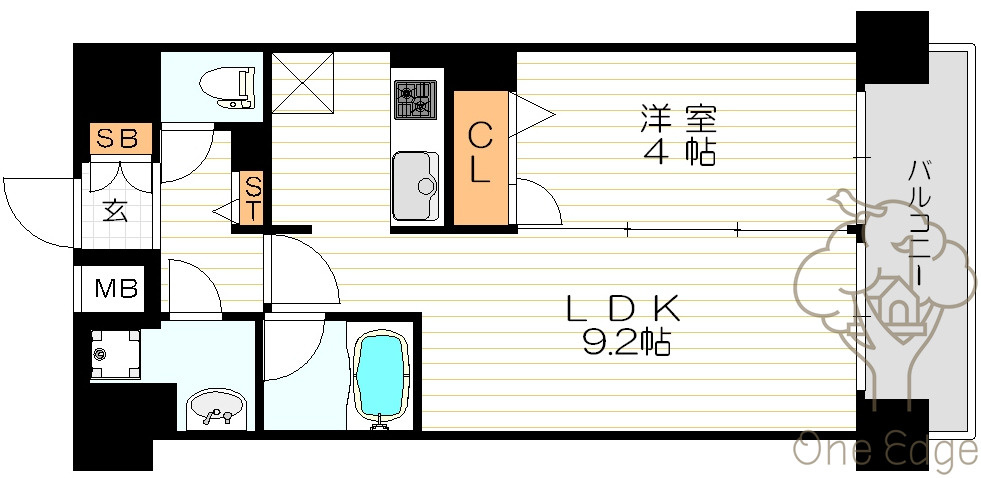 ランドセントラル梅田の間取り