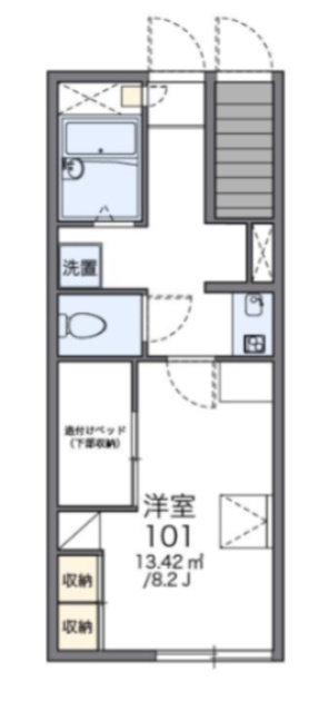 レオパレス追分台Ｂの間取り