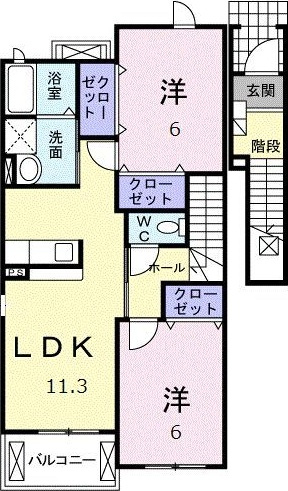 メゾンフィオーレの間取り
