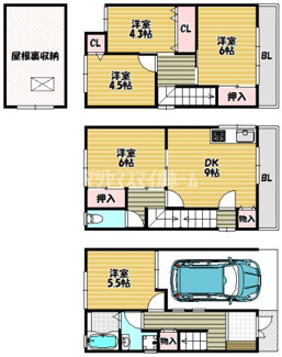 【間取り】 | 巣本町戸建賃貸
