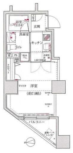 グランティアラ新御徒町アジールコートの間取り
