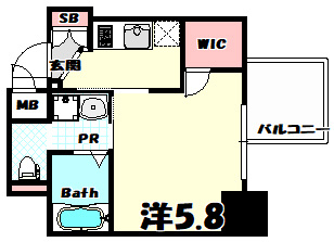 【間取り】 | ララプレイス三宮ルミナージュ