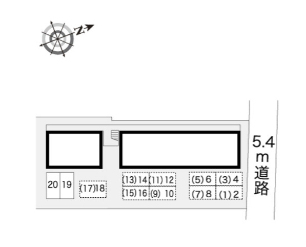 レオパレスANNEX新川崎の区画図