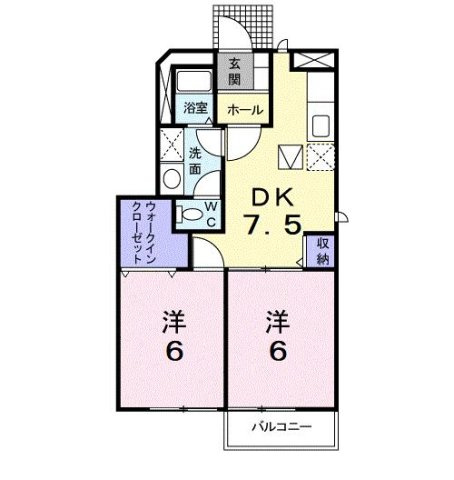 メゾンセレッソＡの間取り