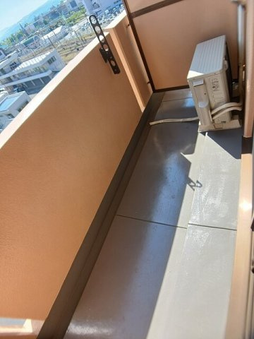 プラシード倉敷のバルコニー