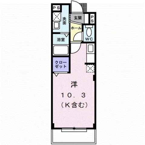 サン・スプリングメゾンＡの間取り