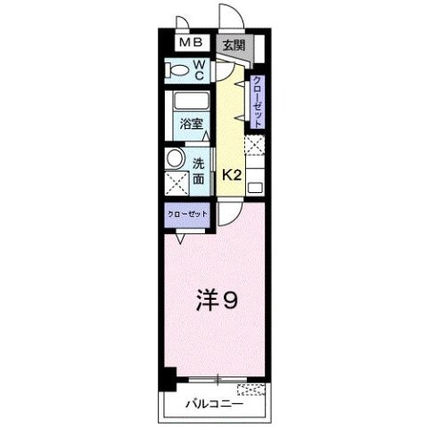 プラシード倉敷の間取り