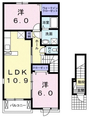 ベルカーサＢの間取り