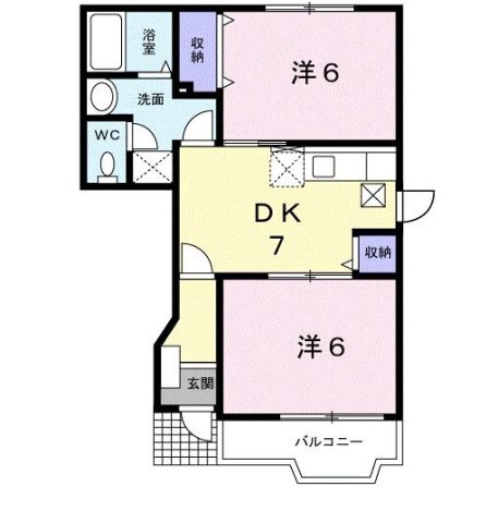 メゾン　カルフールＡの間取り