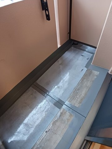 プラシード倉敷のバルコニー