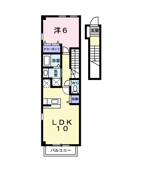 クラベールＡの間取り